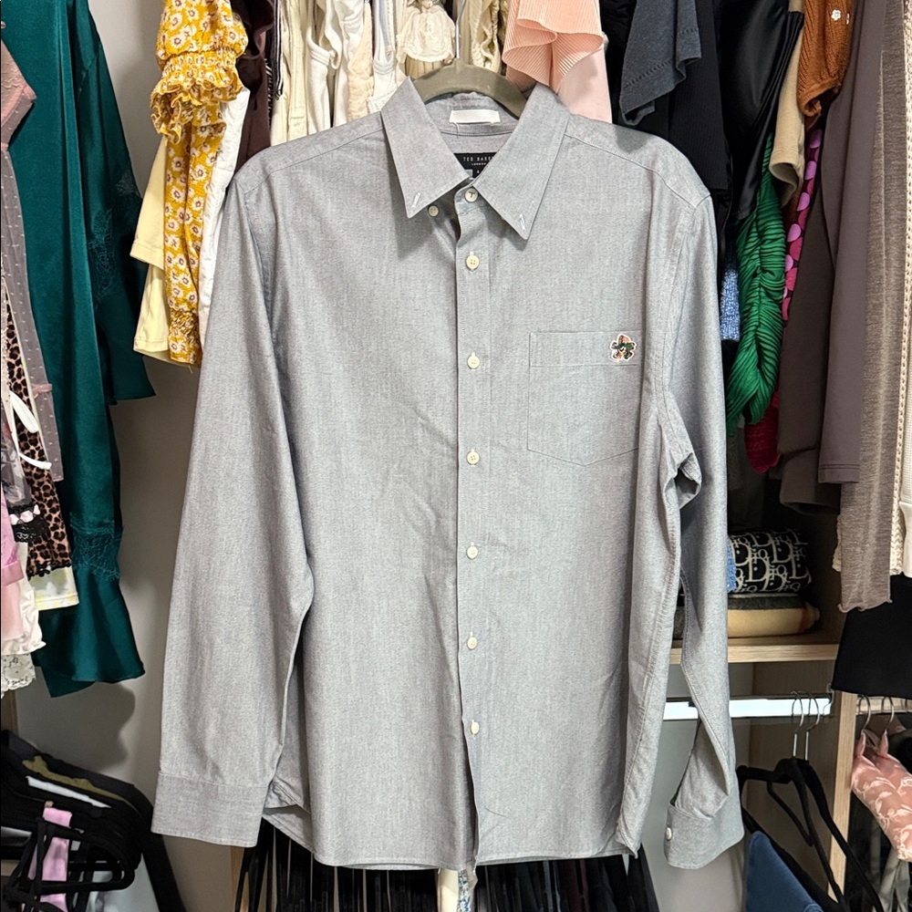 Men’s Ted Baker Long Sleeve Collared Top Size 4